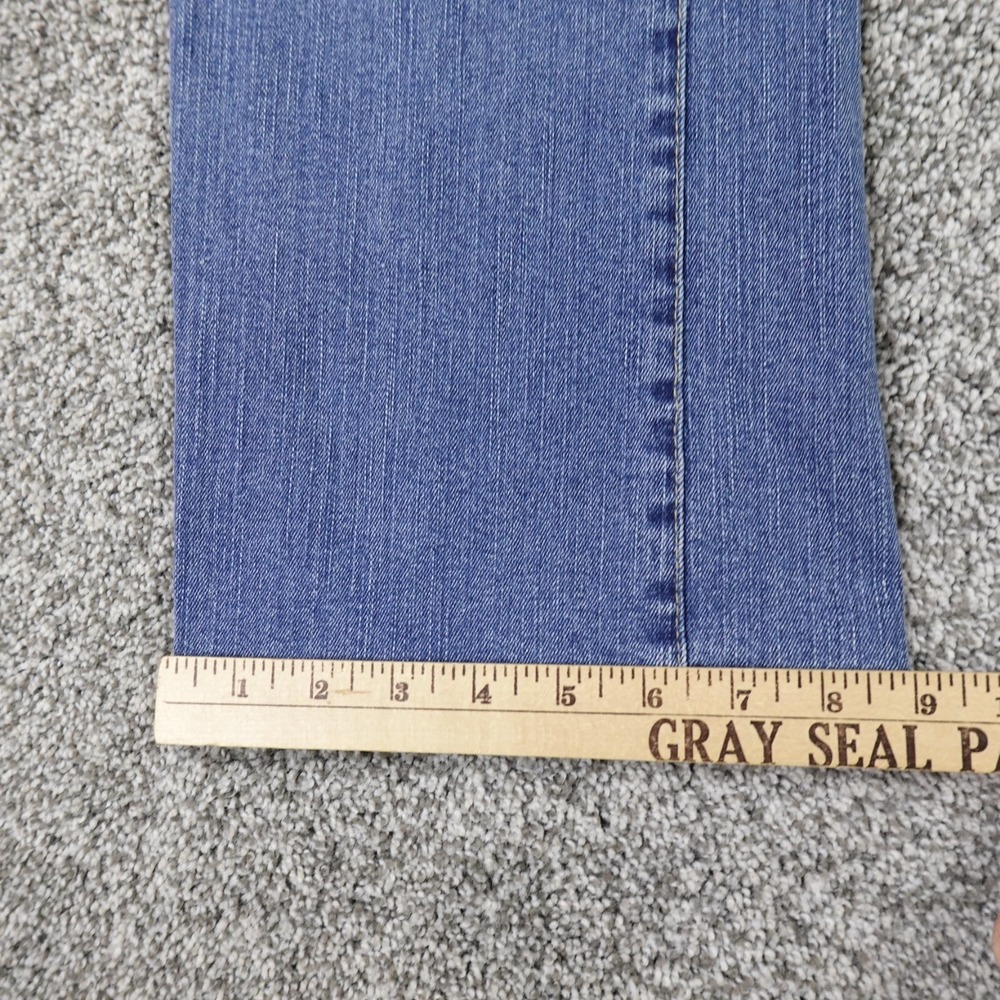 Tommy Hilfiger Jeans Womens 10 Dark Blue Denim Pants Flare Boot Stretch Fade Y2K - Picture 2 of 14
